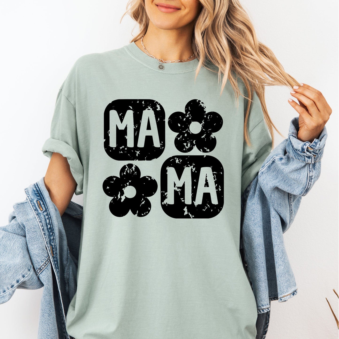 Retro Floral Mama, Vintage, Mother's Day Tshirt Comfort Colors T-Shirt