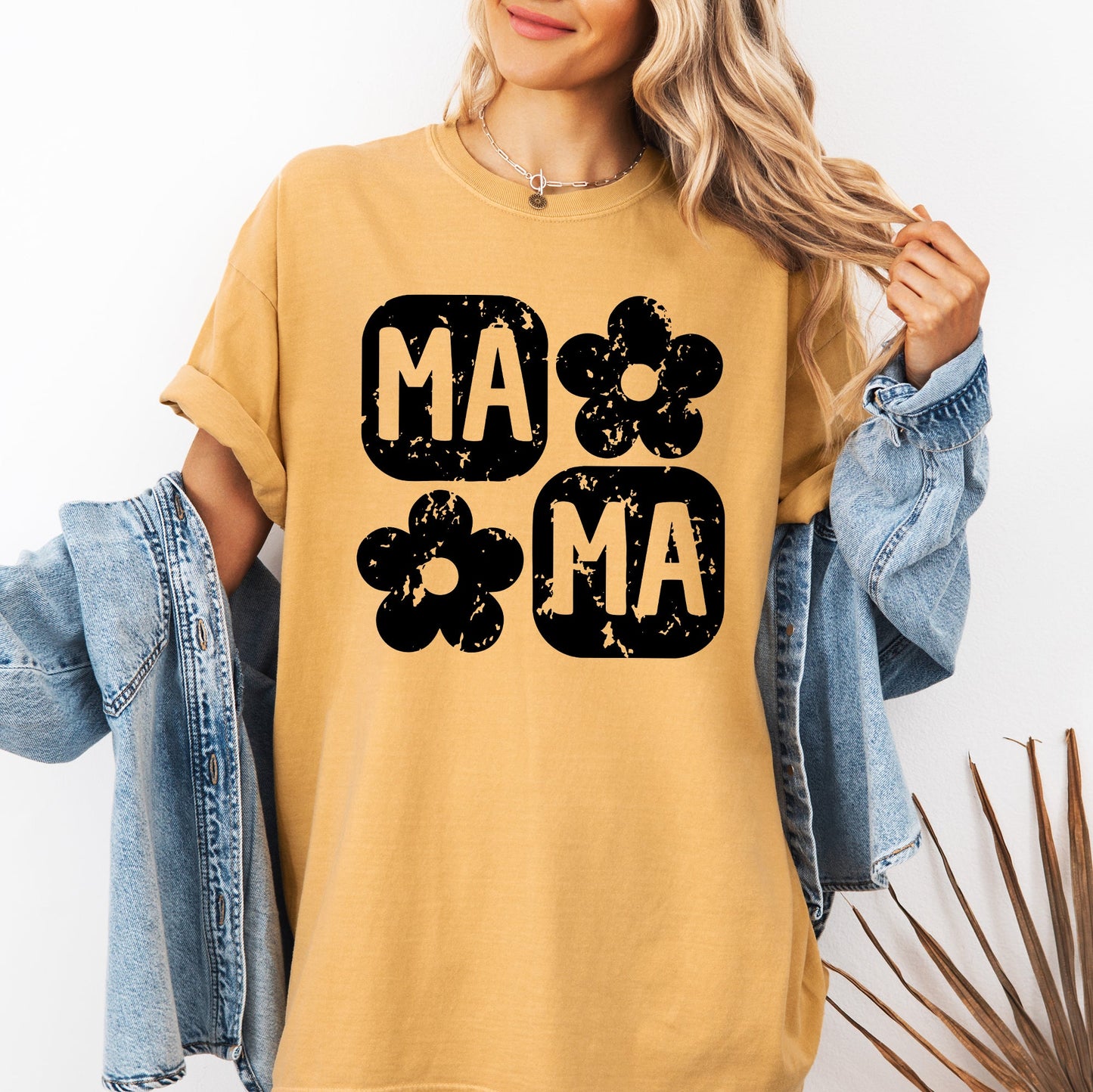 Retro Floral Mama, Vintage, Mother's Day Tshirt Comfort Colors T-Shirt