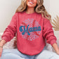 Retro Leopard Baseball Mama, Sports, Mother's Day Sweatshirt