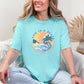 Retro Life Is A Beach, Enjoy the Waves, Summer, Comfort Colors T-Shirt