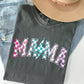 Retro Mama, Checkered, Lightening Bolt, Colorful, Mother, Mom Shirt Comfort Colors T-Shirt