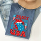Retro Party In The USA, Tongue, 4th of July Tshirt Comfort Colors T-Shirt
