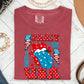 Retro Party In The USA, Tongue, 4th of July Tshirt Comfort Colors T-Shirt
