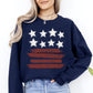 Retro Stars and Stripes, Patriotic, America, 4th of July Sweatshirt