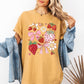 Retro Strawberries, Daisies, Cute, Adorable Comfort Colors T-Shirt