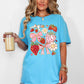 Retro Strawberries, Daisies, Cute, Adorable Comfort Colors T-Shirt