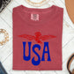 Retro USA, Eagle, America, Patriotic, 4th of July Tshirt Comfort Colors T-Shirt