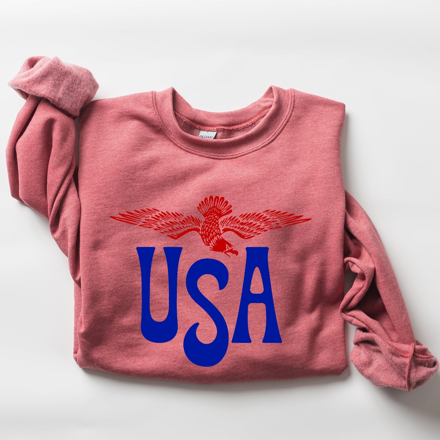 Retro USA, Eagle, America, Patriotic, 4th of July Sweatshirt