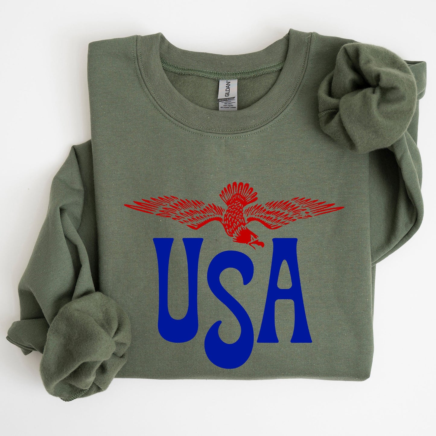 Retro USA, Eagle, America, Patriotic, 4th of July Sweatshirt