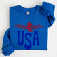 Retro USA, Eagle, America, Patriotic, 4th of July Sweatshirt