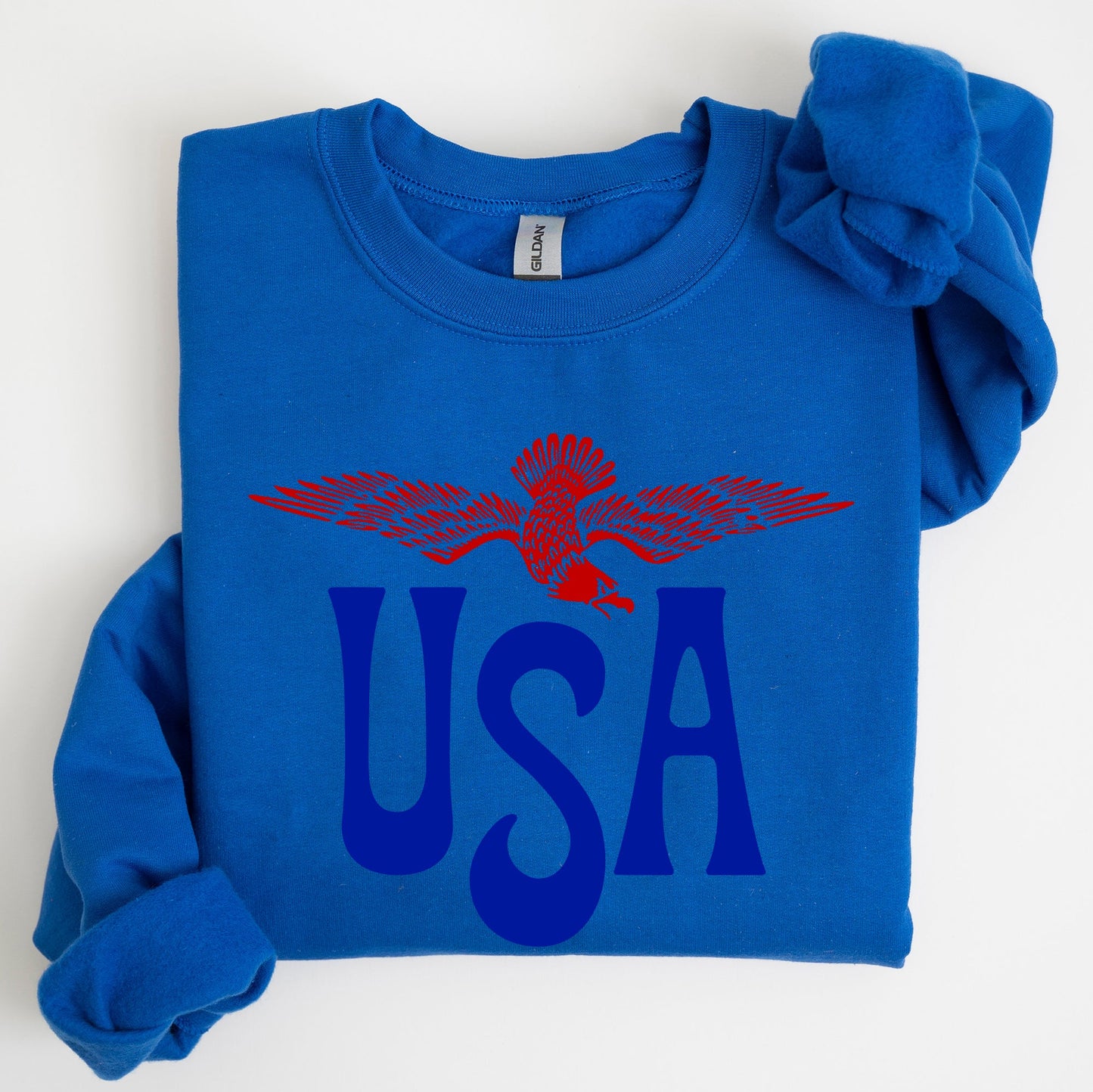 Retro USA, Eagle, America, Patriotic, 4th of July Sweatshirt
