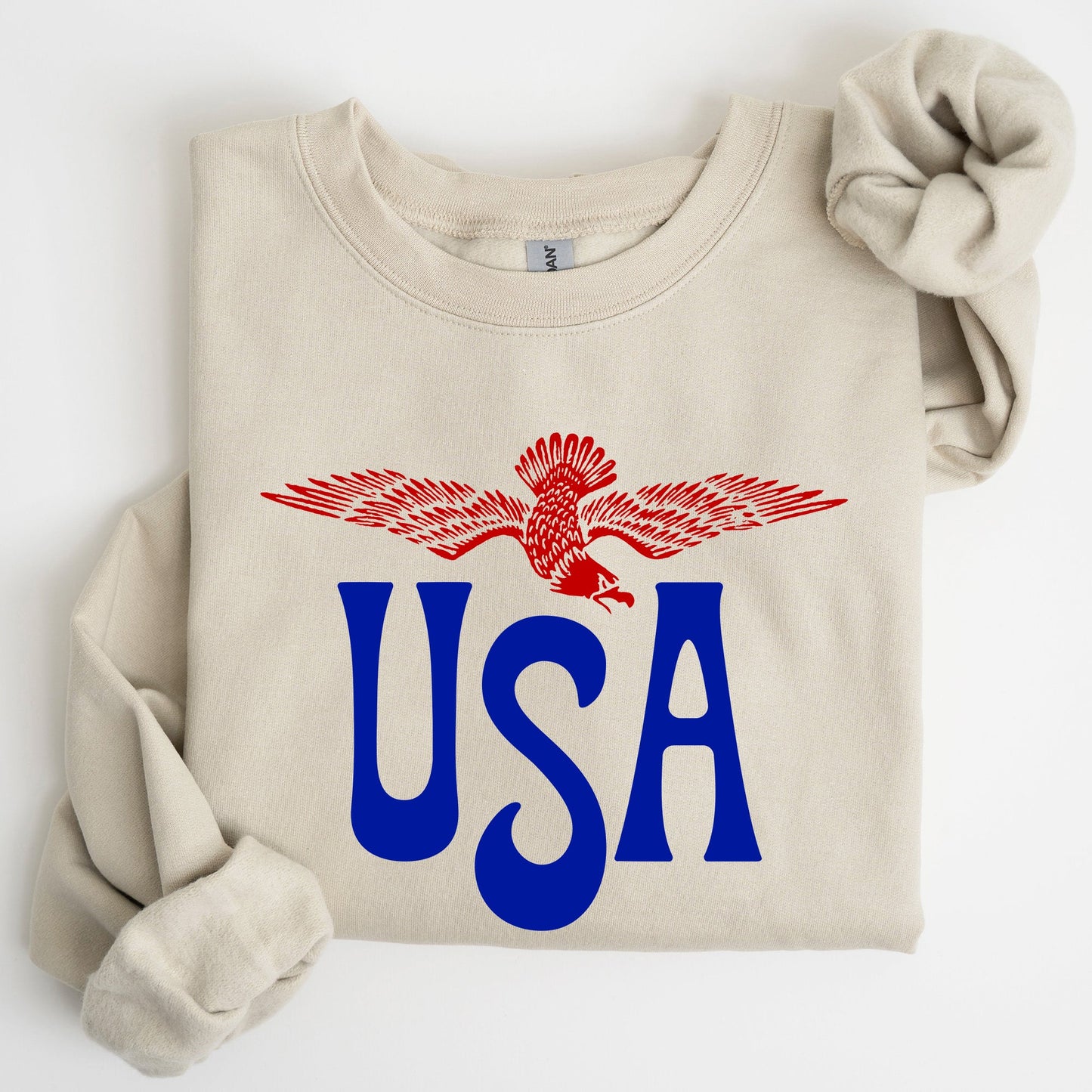 Retro USA, Eagle, America, Patriotic, 4th of July Sweatshirt