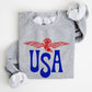 Retro USA, Eagle, America, Patriotic, 4th of July Sweatshirt