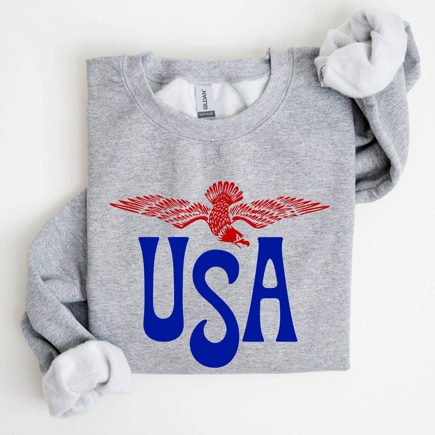 Retro USA, Eagle, America, Patriotic, 4th of July Sweatshirt