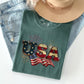Retro USA, Patriotic, 4th of July Comfort Colors Tshirt