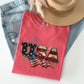 Retro USA, Patriotic, 4th of July Comfort Colors Tshirt