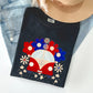 Retro Van, Patriotic, 4th of July Comfort Colors Tshirt