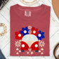 Retro Van, Patriotic, 4th of July Comfort Colors Tshirt