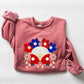 Retro Van, Patriotic, 4th of July Sweatshirt
