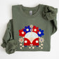 Retro Van, Patriotic, 4th of July Sweatshirt