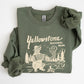 Retro Yellowstone National Park, Bear, Chipmunk, Funny, Nature Sweatshirt