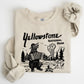 Retro Yellowstone National Park, Bear, Chipmunk, Funny, Nature Sweatshirt