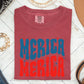 Retro 'Merica, America, Red White Blue, Patriotic, Tshirt Comfort Colors T-Shirt