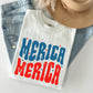 Retro 'Merica, America, Red White Blue, Patriotic, Tshirt Comfort Colors T-Shirt