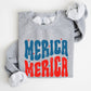 Retro 'Merica, America Red White Blue 4th of July Sweatshirt