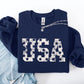 Retro, USA Stars, Patriotic, America, 4th of July Sweatshirt