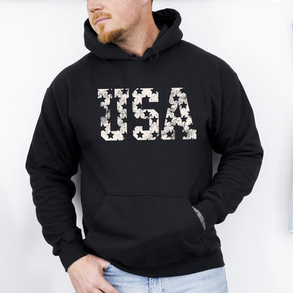 Retro, USA Stars, Patriotic, America Hoodie, Hooded Sweatshirt