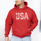 Retro, USA Stars, Patriotic, America Hoodie, Hooded Sweatshirt