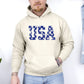 Retro, USA Stars, Patriotic, America Hoodie, Hooded Sweatshirt