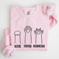 Rock, Paper, Scissors, Cat Mom, Cat Funny, Feline, Pet Sweatshirt