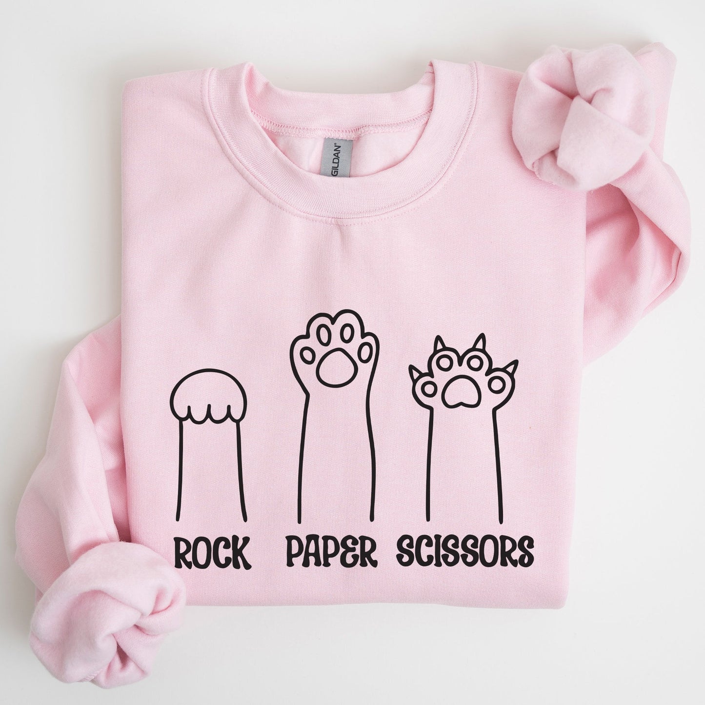 Rock, Paper, Scissors, Cat Mom, Cat Funny, Feline, Pet Sweatshirt