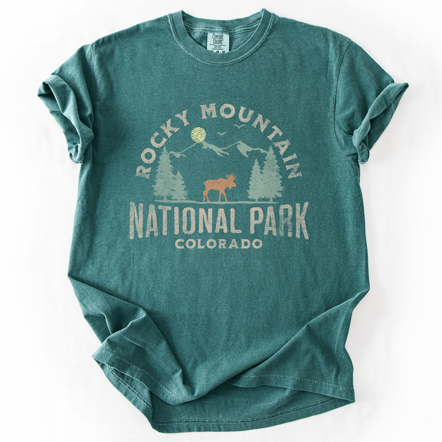 Rocky Mountain National Park, Nature, Outdoors, Camping, Hiking, Comfort Colors T-Shirt