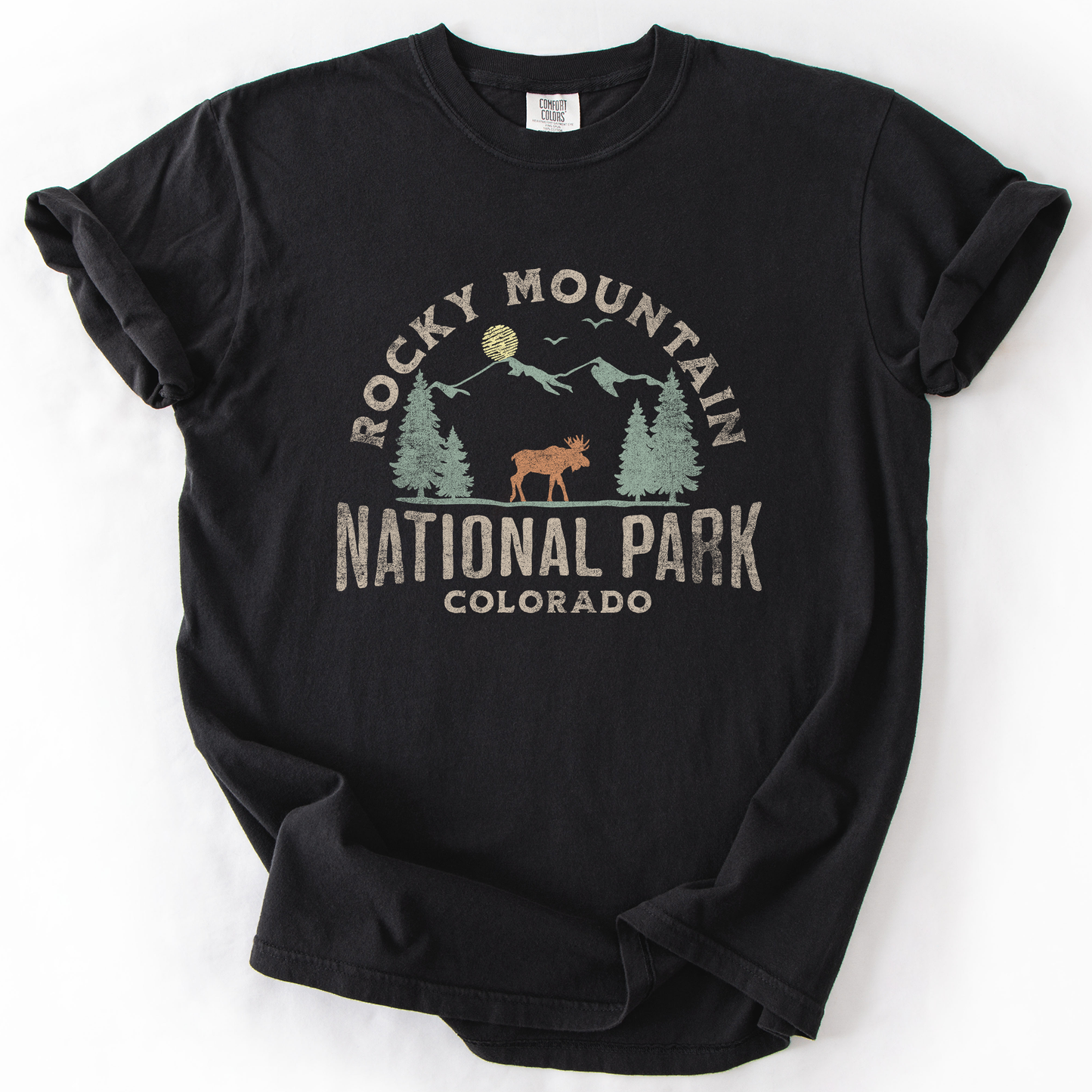 Rocky Mountain National Park, Nature, Outdoors, Camping, Hiking, Comfort Colors T-Shirt