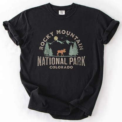 Rocky Mountain National Park, Nature, Outdoors, Camping, Hiking, Comfort Colors T-Shirt