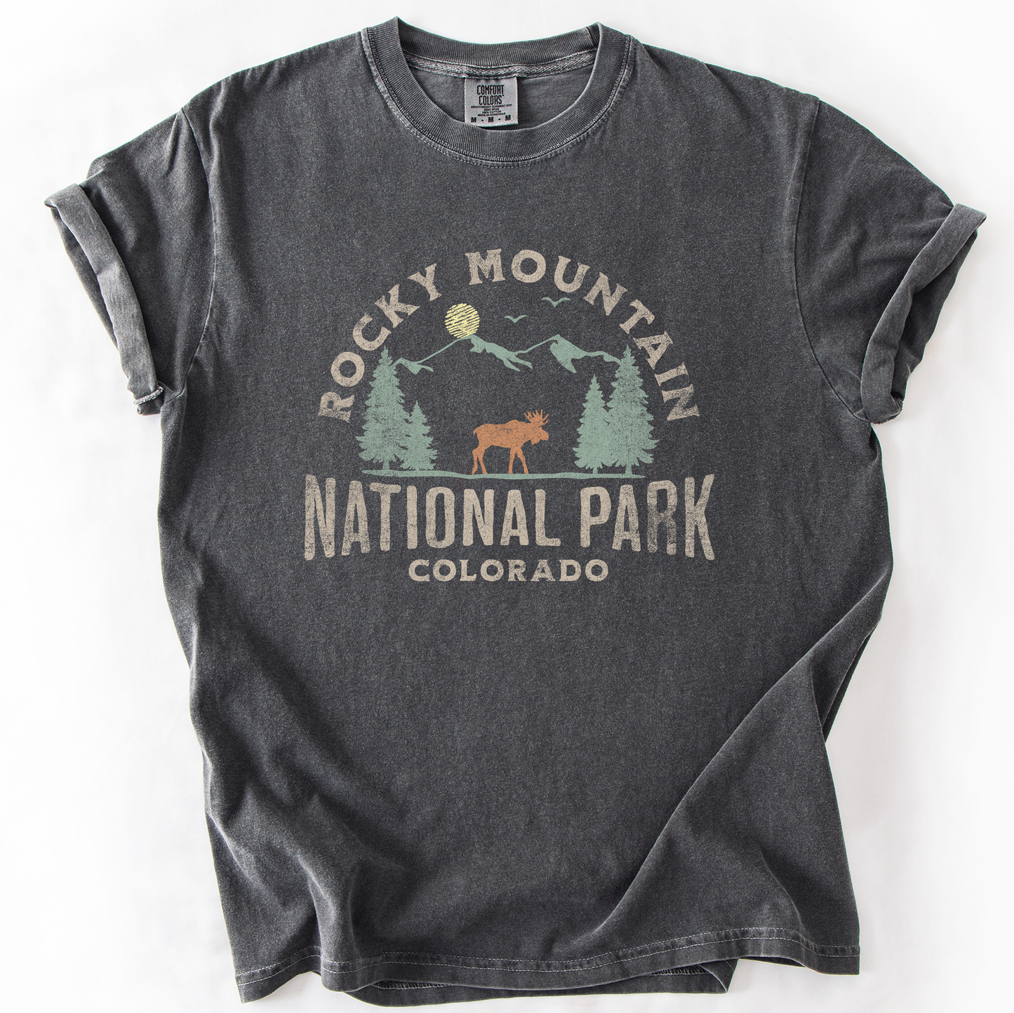 Rocky Mountain National Park, Nature, Outdoors, Camping, Hiking, Comfort Colors T-Shirt