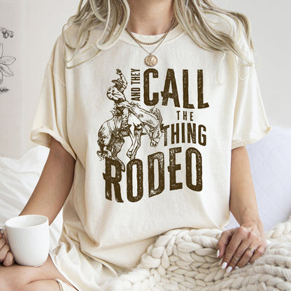 Rodeo Rider, Bronco, Bull, Horse, Cowboy, Cowgirl, Tshirt Comfort Colors T-Shirt