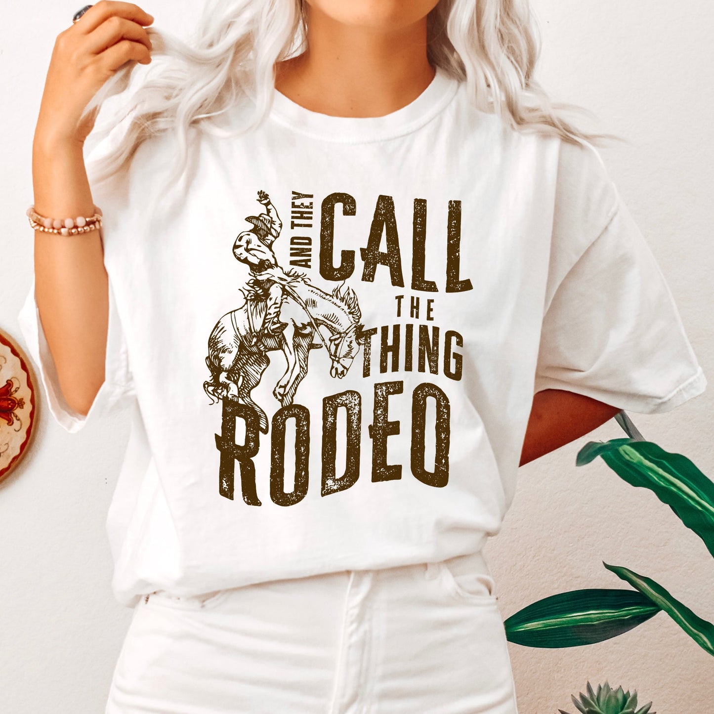 Rodeo Rider, Bronco, Bull, Horse, Cowboy, Cowgirl, Tshirt Comfort Colors T-Shirt