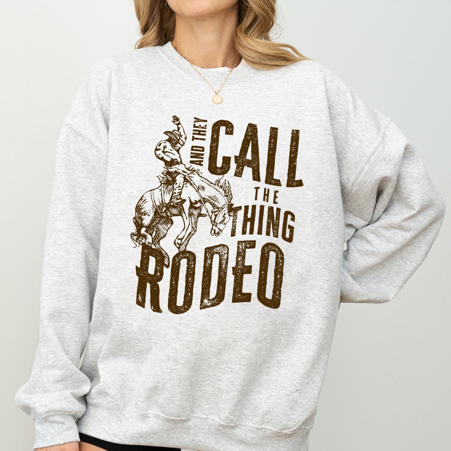 Rodeo Rider, Bronco, Bull, Horse, Cowboy, Cowgirl Sweatshirt