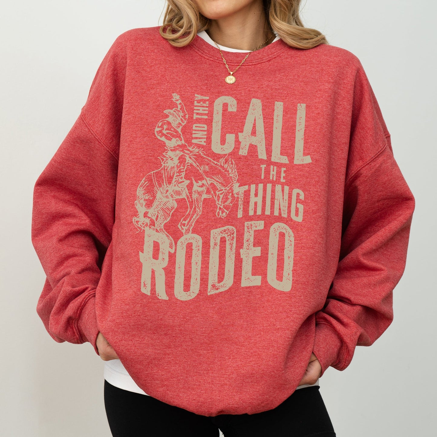 Rodeo Rider, Bronco, Bull, Horse, Cowboy, Cowgirl Sweatshirt