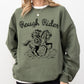 Rough Rider, Rodeo, Cowgirl, Horse, Bronco Cowboy Sweatshirt