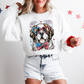 Saint Bernard Patriotic Dog, USA, America, Pet Lover, 4th of July Sweatshirt