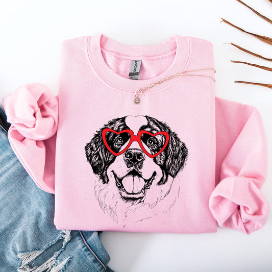 Saint Bernard, Dog Lover Apparel, Pet, Dog Breed, Cute Sweatshirt