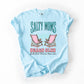 Salty Moms Beach Club, Summer, Beach, Sea Life, Outdoor, Travel, Western, Country, Comfort Colors T-Shirt