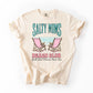 Salty Moms Beach Club, Summer, Beach, Sea Life, Outdoor, Travel, Western, Country, Comfort Colors T-Shirt