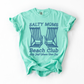 Salty Moms, Beach, Summer, Travel, Vacation, Holiday, Sun, Comfort Colors T-Shirt
