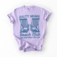 Salty Moms, Beach, Summer, Travel, Vacation, Holiday, Sun, Comfort Colors T-Shirt